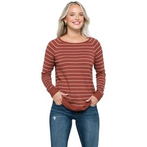 Pink Clover // Valencia Curved Hem Sweater